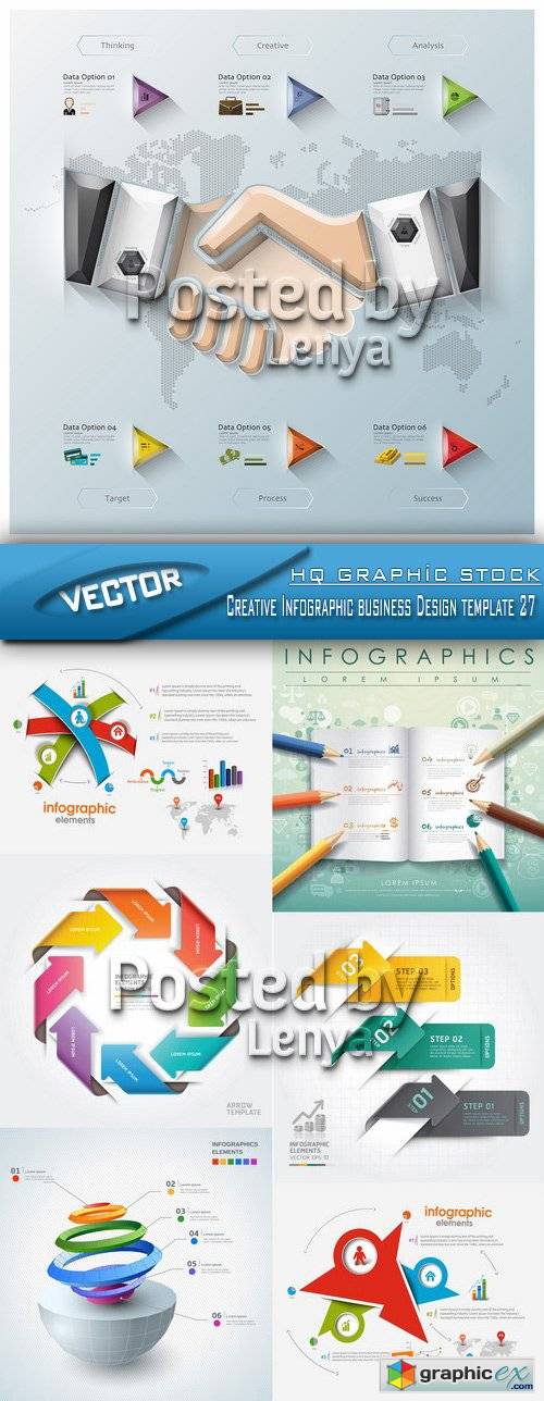 Stock Vector - Creative Infographic business Design template 27