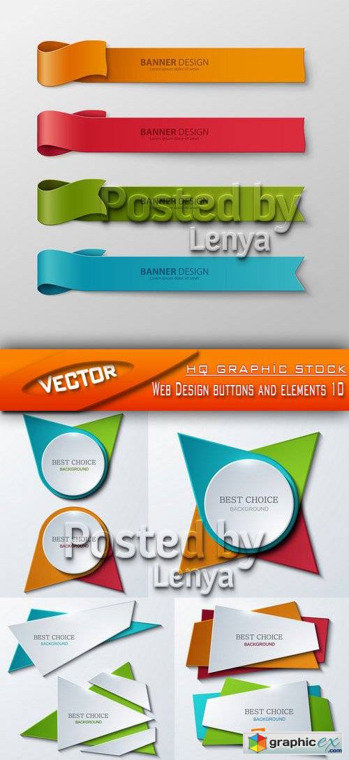 Stock Vector - Web Design buttons and elements 10