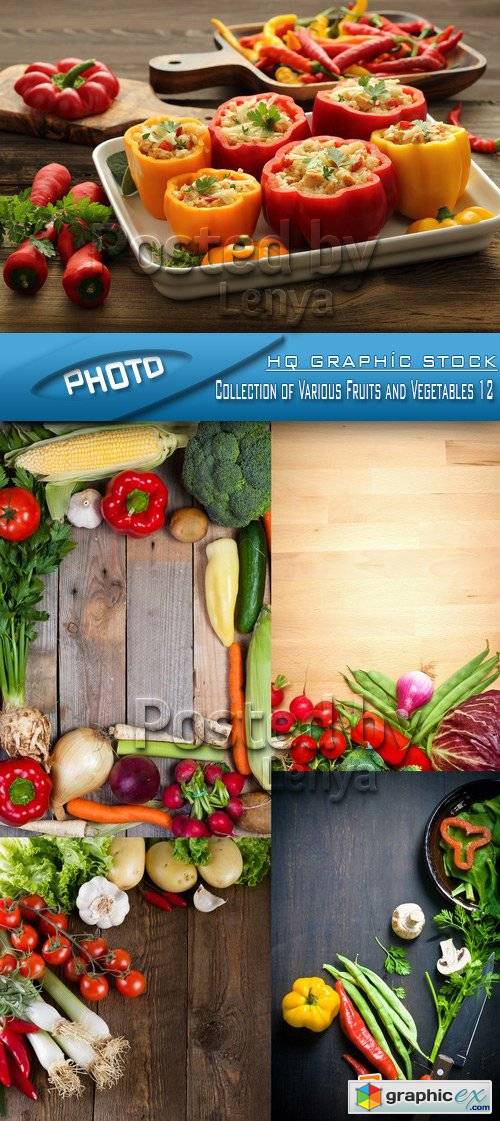Stock Photo - Collection of Various Fruits and Vegetables 12