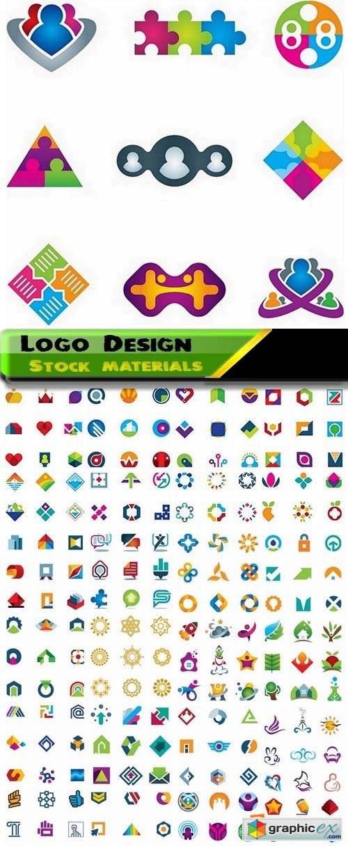 Logo Design in vector Set from stock 34 25xEPS