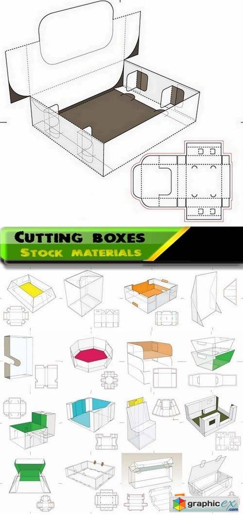 Template for cutting boxes 7 25xEPS