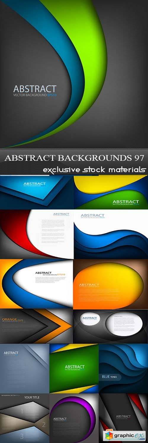 Collection of Vector Abstract Backgrounds Vol.97, 25xEPS