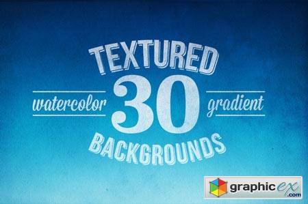 30 Textured Watercolor Backgrounds 7693