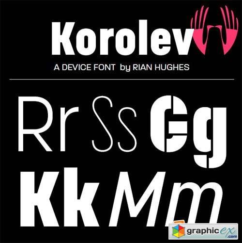 Korolev Font Family - 20 Fonts 980$