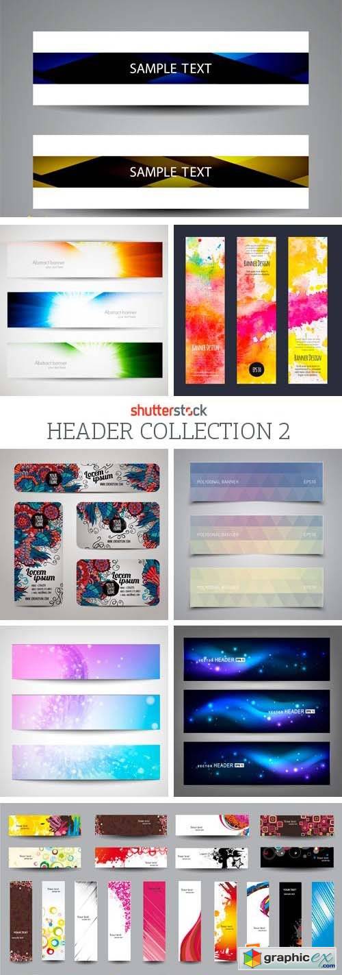 Amazing SS - Header Collection 2, 25xEPS