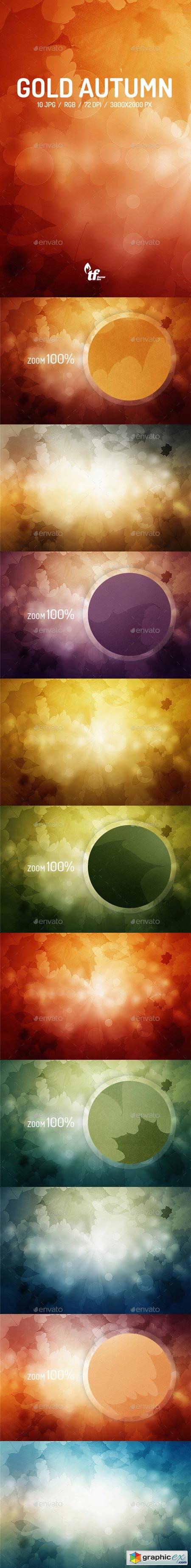 Gold Autumn Backgrounds 9091523