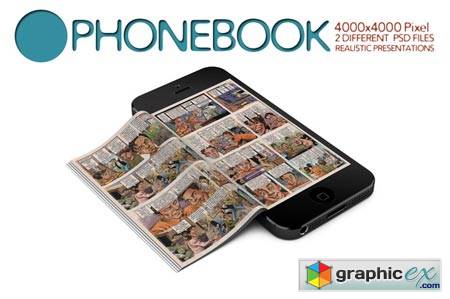 Creativemarket Phonebook Mock Up 86762