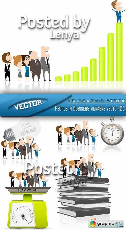 Stock Vector - People in Business workers vector 23