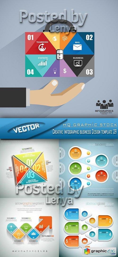 Stock Vector - Creative Infographic business Design template 29