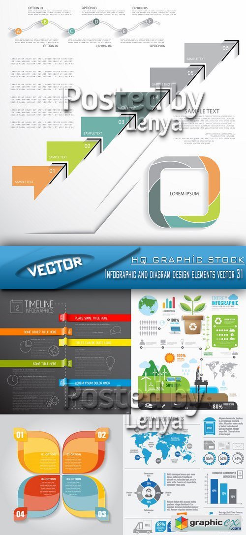 Stock Vector - Infographic and diagram design elements vector 31