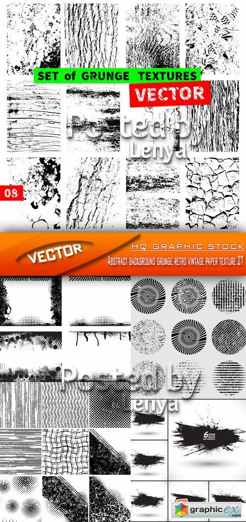 Stock Vector - Abstract background grunge retro vintage paper texture 27