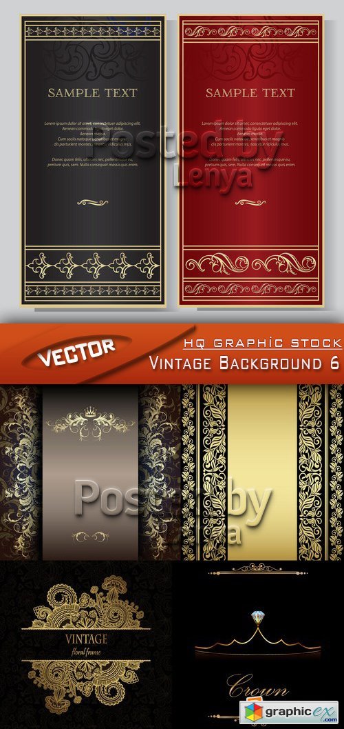 Stock Vector - Vintage Background 6