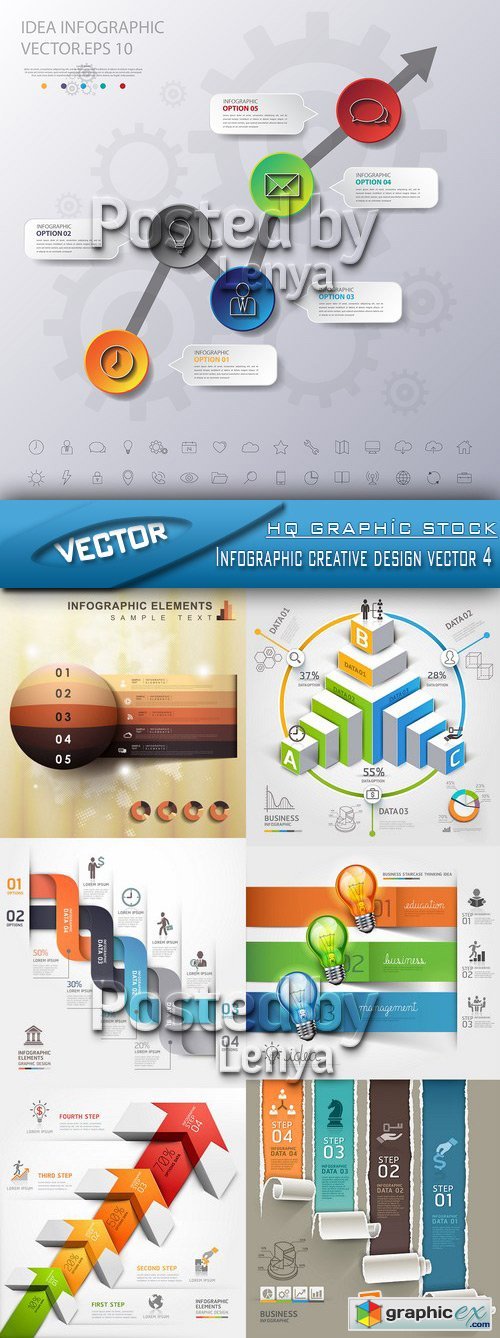 Stock Vector - Infographic creative design vector 4