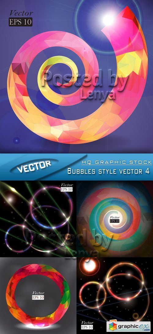 Stock Vector - Bubbles style vector 4