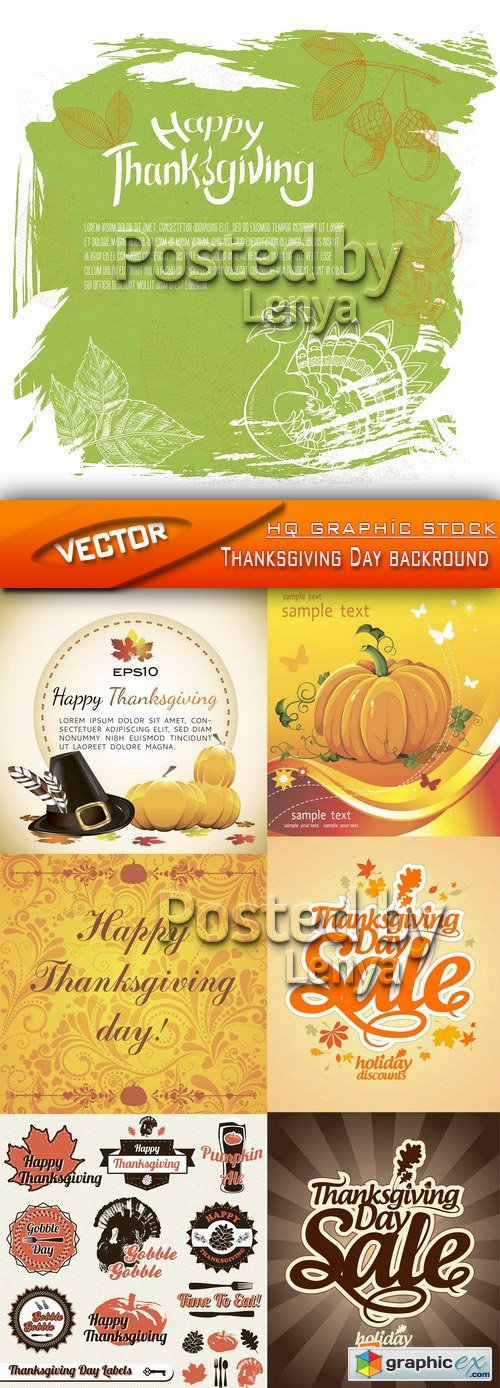 Stock Vector - Thanksgiving Day backround