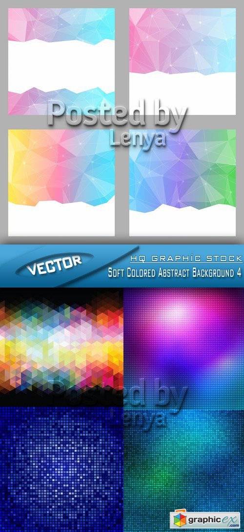 Stock Vector - Soft Colored Abstract Background 4