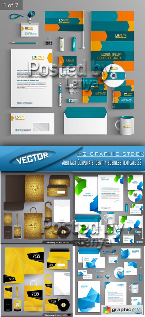Stock Vector - Abstract Corporate identity business template 22