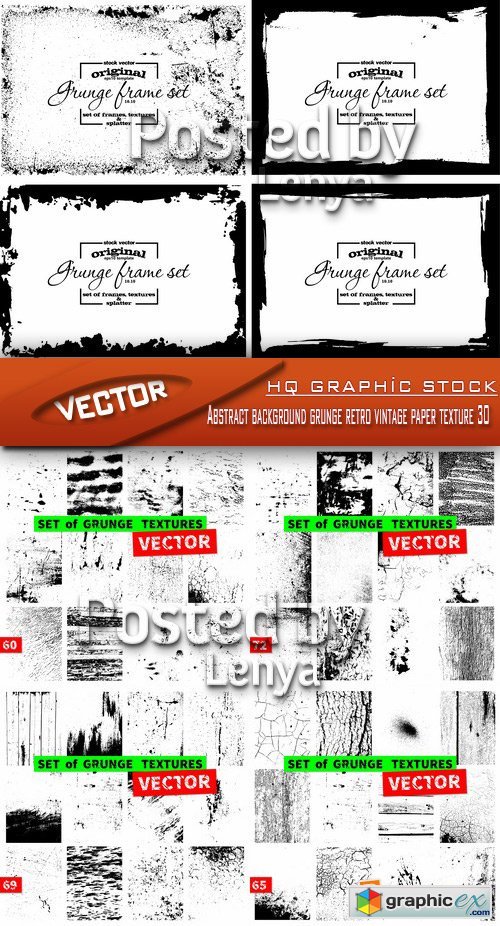 Stock Vector - Abstract background grunge retro vintage paper texture 30