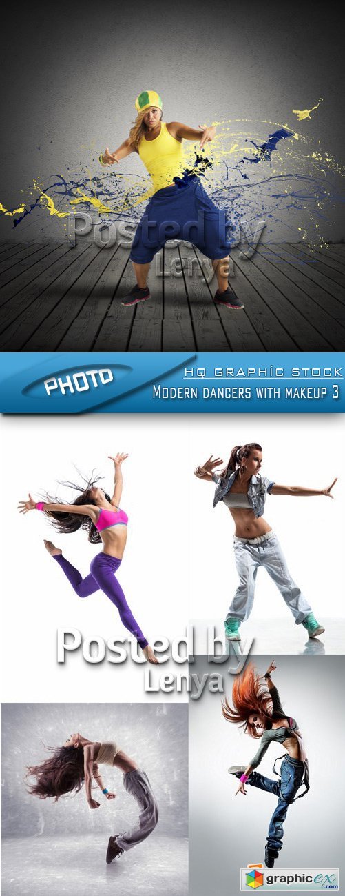 Stock Photo - Modern dancers with makeup 3