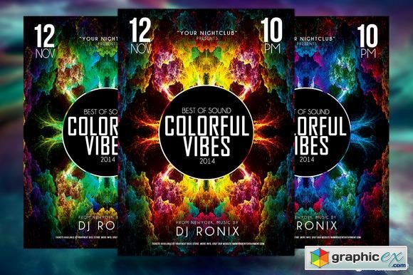 Colorful Vibes Flyer Template