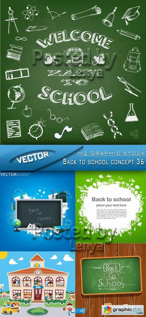 Stock Vector - Back to school concept 36