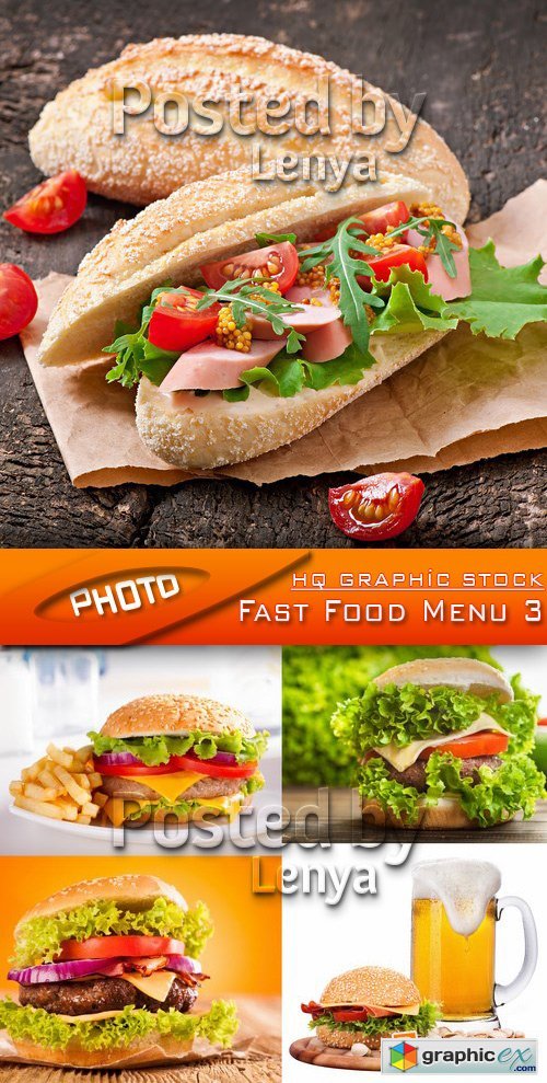 Stock Photo - Fast Food Menu 3