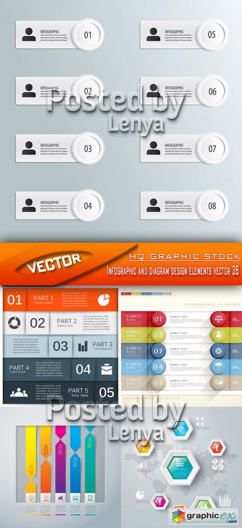 Stock Vector - Infographic and diagram design elements vector 38