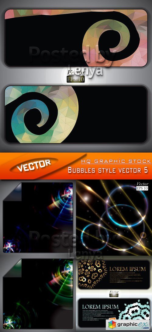 Stock Vector - Bubbles style vector 5