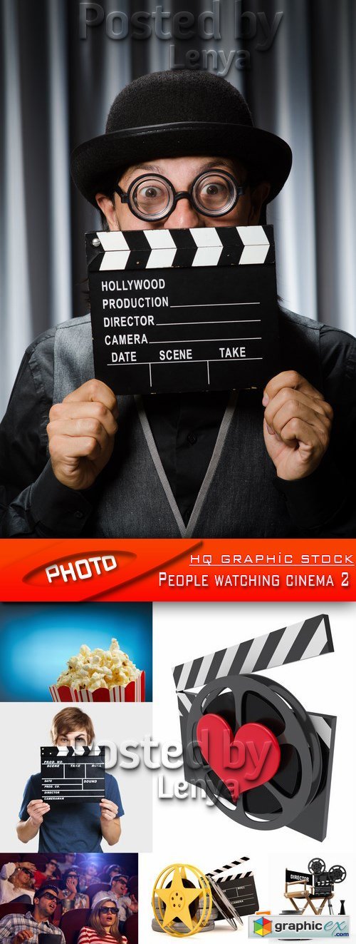 Stock Photo - People watching cinema 2