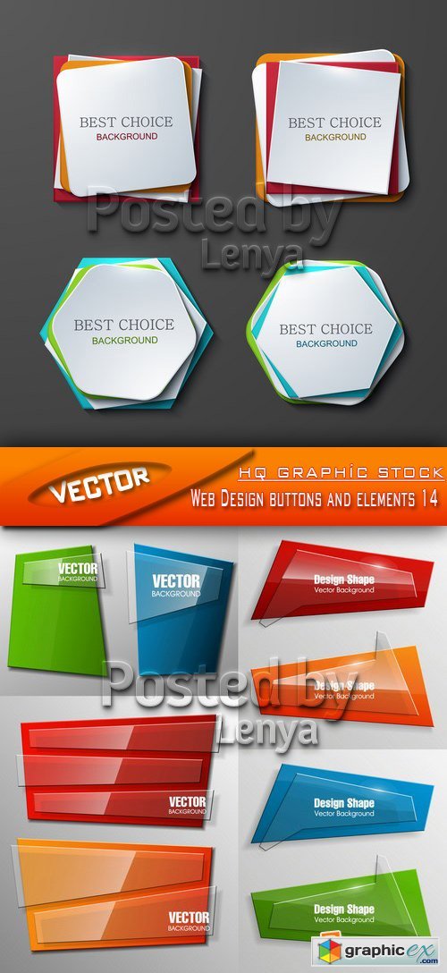 Stock Vector - Web Design buttons and elements 14