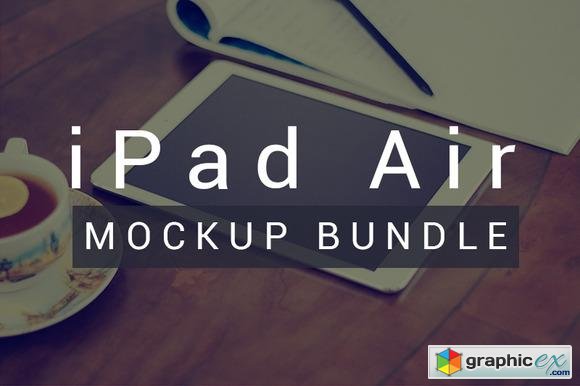 iPad Air - Photo Mockup Bundle 102482