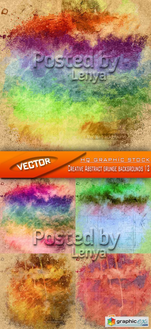 Stock Vector - Creative Abstract grunge backgrounds 12
