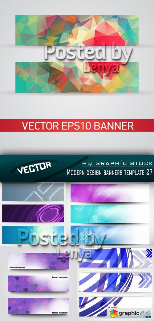 Stock Vector - Modern design banners template 27