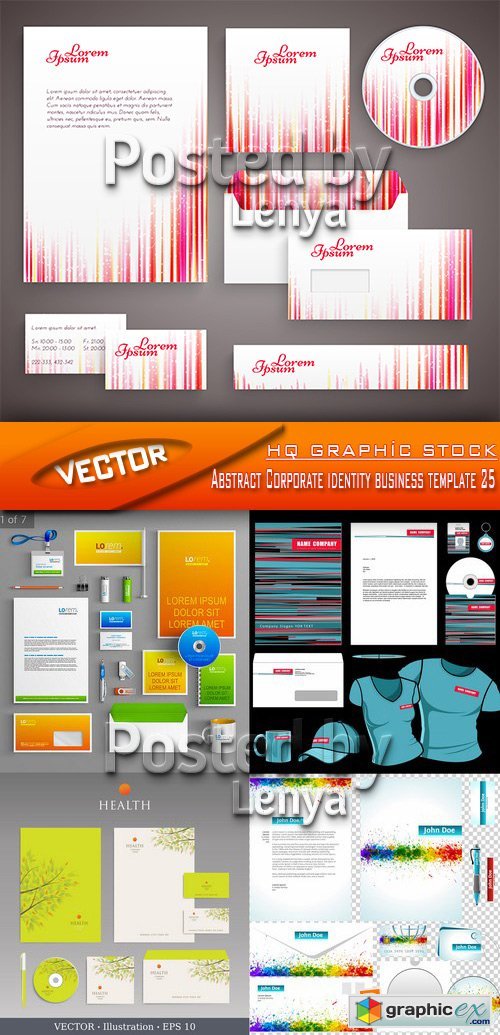 Stock Vector - Abstract Corporate identity business template 25