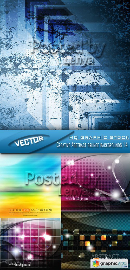 Stock Vector - Creative Abstract grunge backgrounds 14