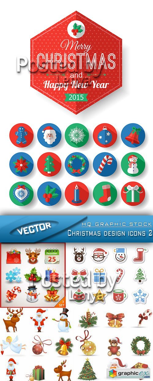 Christmas design icons 2