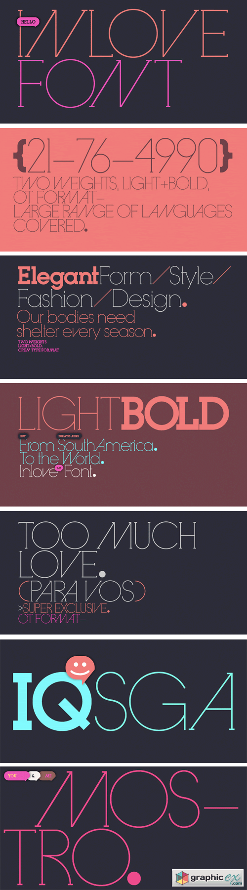 Inlove Font Family - 2 Fonts for $49