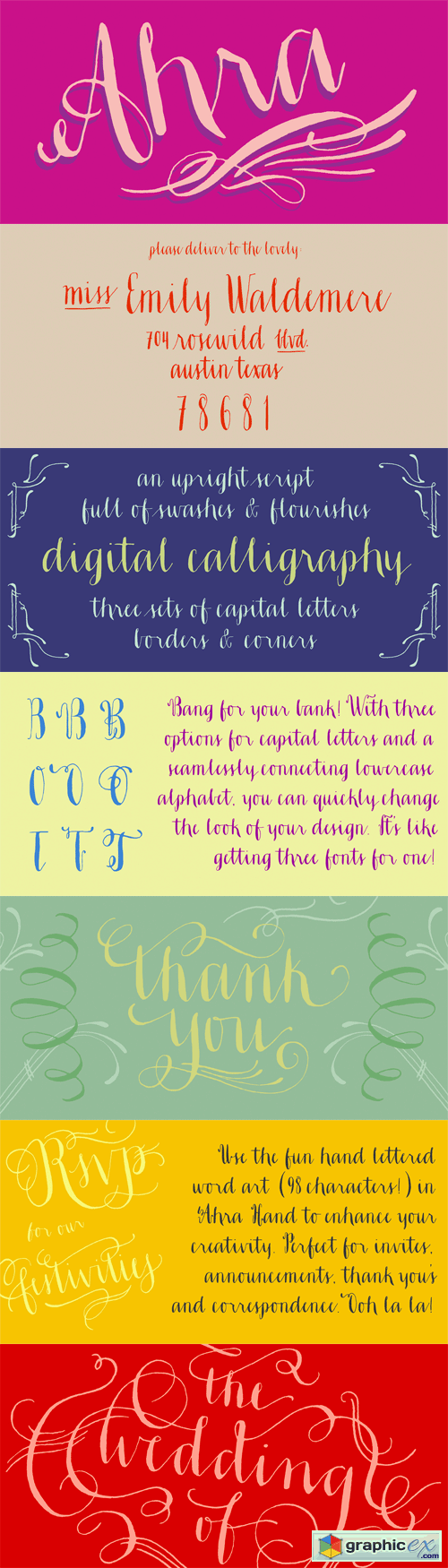 Ahra Font Family - 3 Fonts for $124