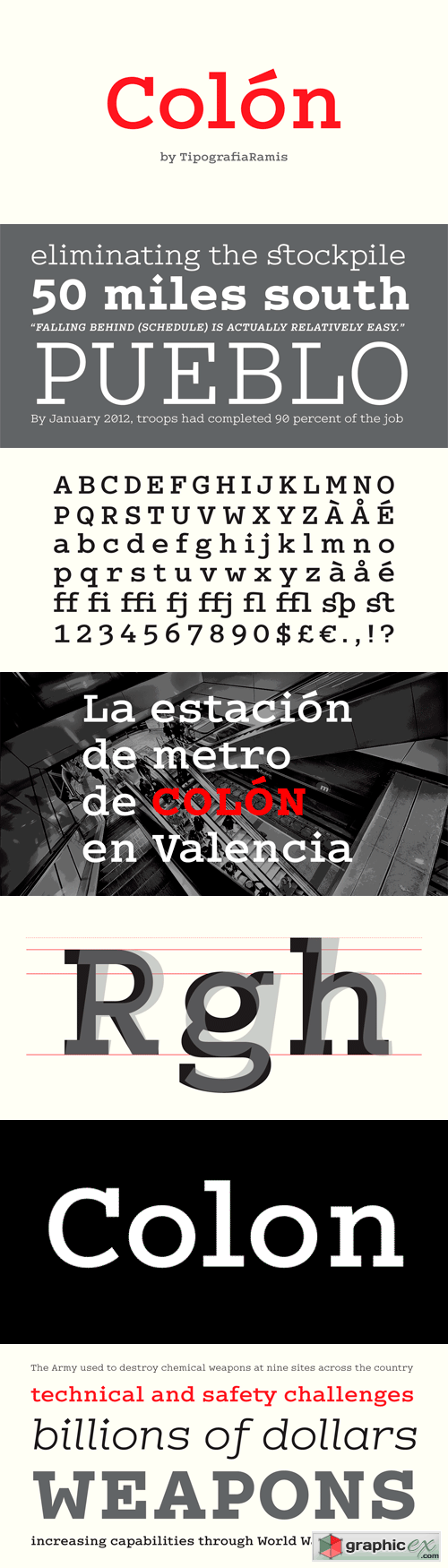 Colon Font Family - 6 Fonts for $120