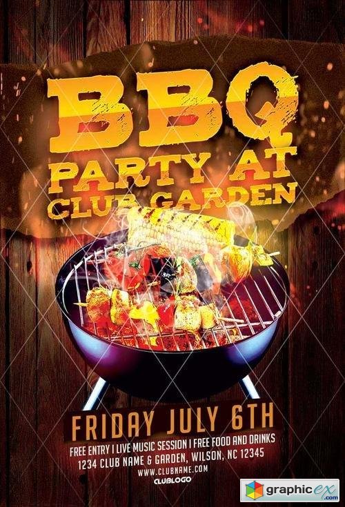 BBQ Party Flyer Template