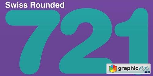 Swiss 721 Rounded Font Family $47