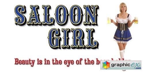 Saloon Girl Font Family $40