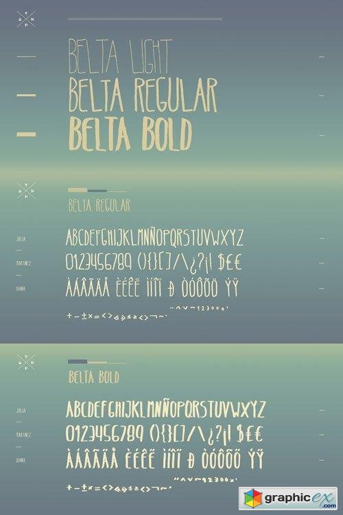 Belta Font Family $135