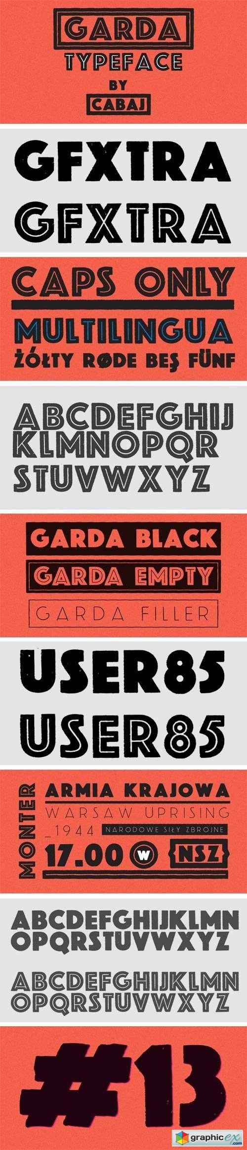 Garda Font Family - 4 Fonts for $40