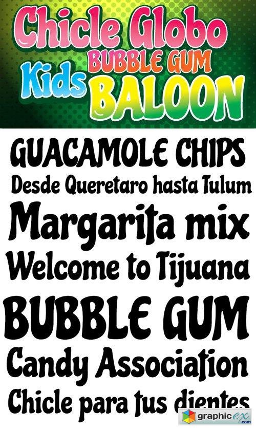 Chicle Pro Font Family $19