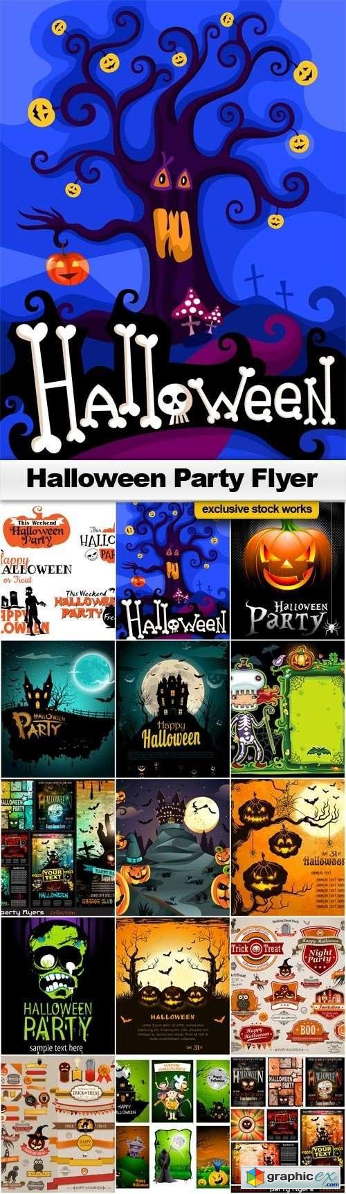 Halloween Party Flyer - 15 EPS