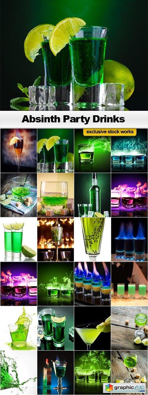 Absinth Party Drinks - 25x JPEGs