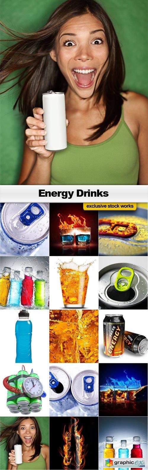 Energy Drinks - 15x JPEGs
