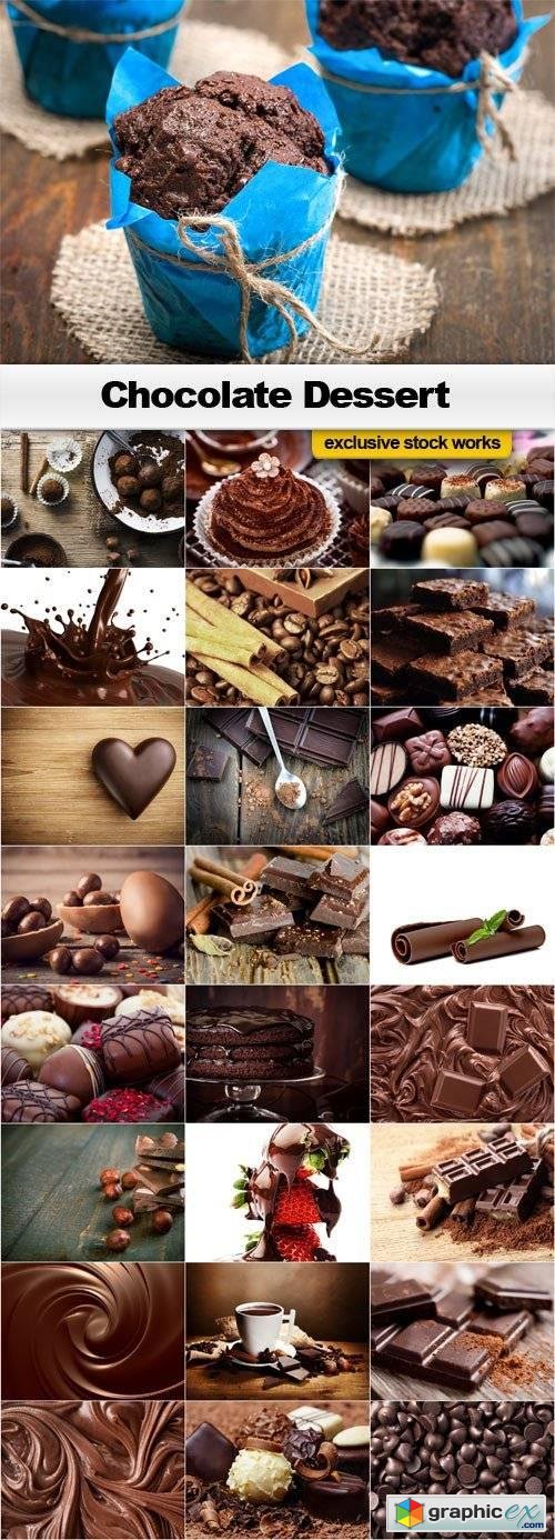 Chocolate Dessert - 25x JPEGs