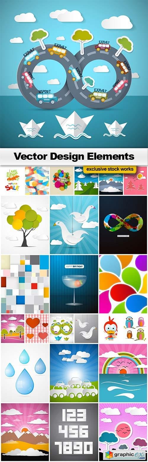 Vector Design Elements - 25x EPS